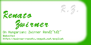 renato zwirner business card